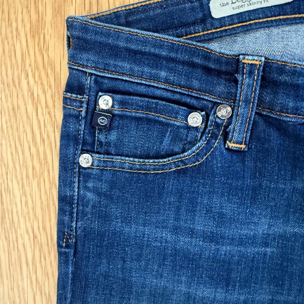 AG Adriano Goldschmied The Legging Super Skinny 28 Blue Excellent Jeans HOT! - Picture 6 of 14